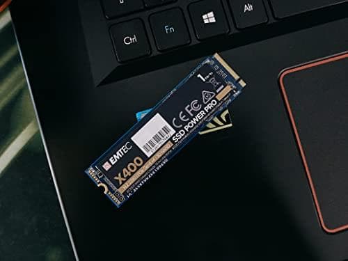 Emtec - Sisäinen SSD X400 Power Pro M2 2280 2TB NVMe PCIe Gen4x4 -pelitietokoneet ja -videopelit - 3D NAND - Lukunopeus jopa 5200 Mt/s Kirjoitusnopeus