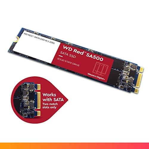 WD Red SA500 NAS SATA SSD WDS200T1R0B - SSD - 2TB - intern - M.2 2280 - SATA 6Gb/s (WDS200T1R0B)