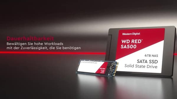 WD Red SA500 NAS SATA SSD WDS200T1R0B - SSD - 2TB - intern - M.2 2280 - SATA 6Gb/s (WDS200T1R0B)