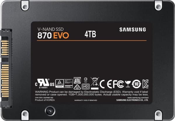 Samsung 870 EVO - 2,5" intern SSD - 4TB