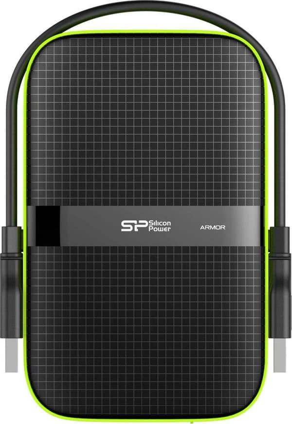 Silicon Power Armor A60 extern hårddisk 4000 GB Svart, Grön