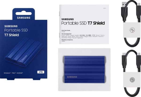 Samsung MU-PE2T0R 2000 GB Wi-Fi Blå