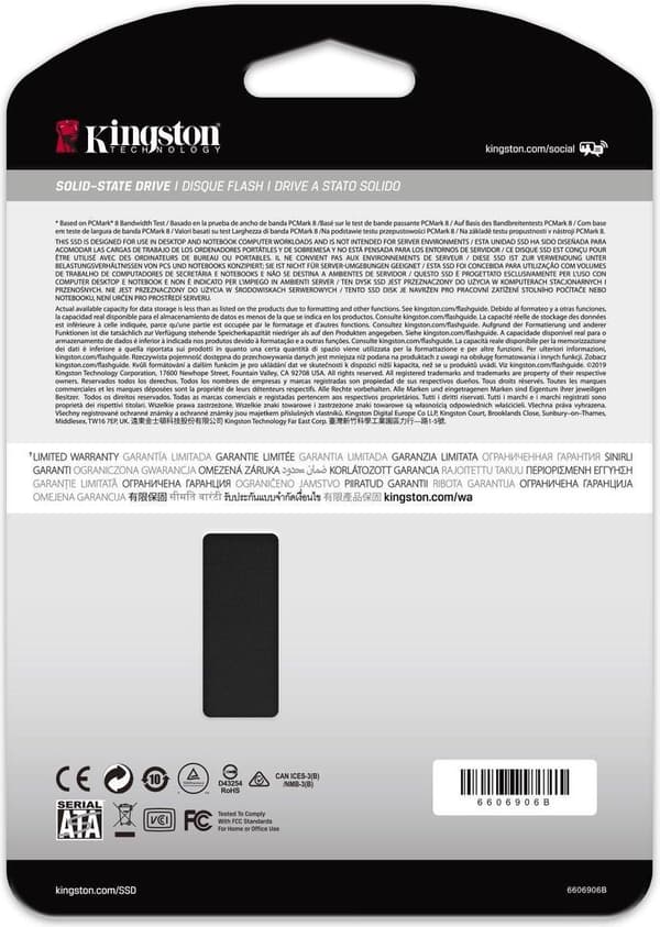 Kingston Technology KC600 2,5" 1024 GB Serial ATA III 3D TLC