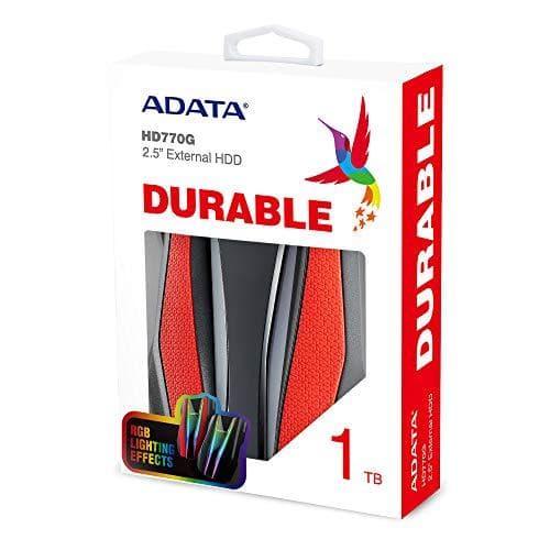 ADATA Hållbar HD770G 1TB USB3.2 Röd