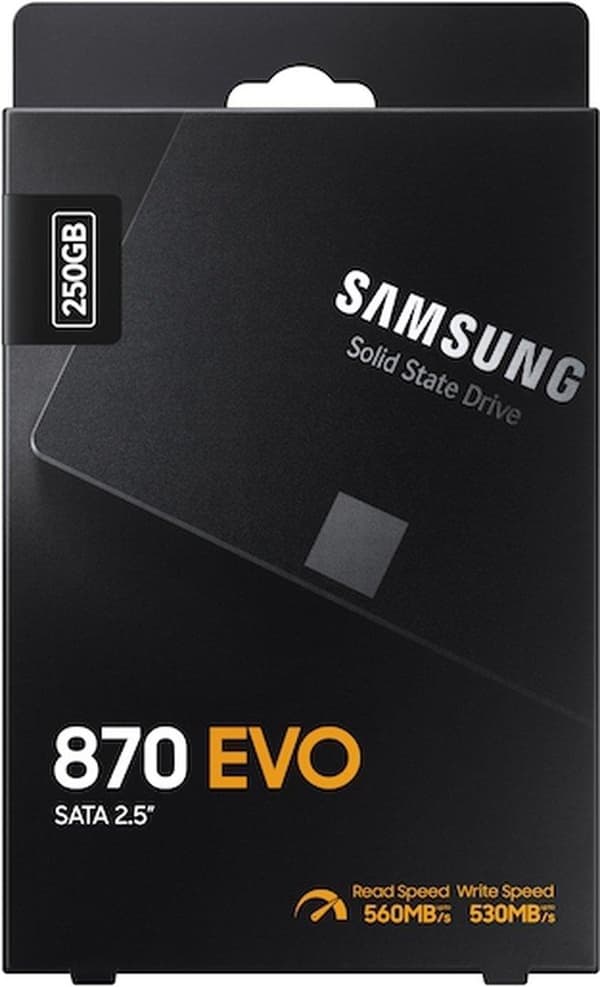 Samsung 870 EVO 2,5" 250 GB Serial ATA III V-NAND