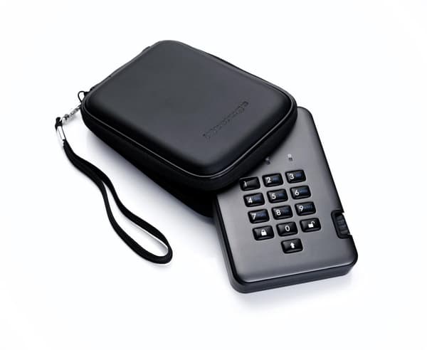 iStorage diskAshur Pro 2 - Kiintolevy - salattu - 500 Gt - ulkoinen (kannettava) - USB 3.1 - FIPS 197 - FIPS 140-2, taso 3, 256-bittinen AES-XTS (IS-D