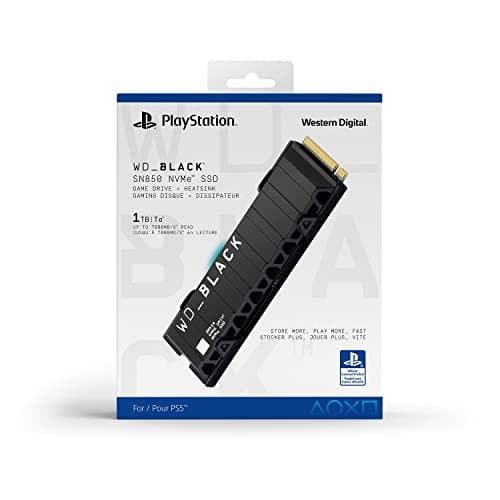 SanDisk WD BLACK SN850+KYLPÄLL FÖR PS5 1TB (WDBBKW0010BBK-WRSN)