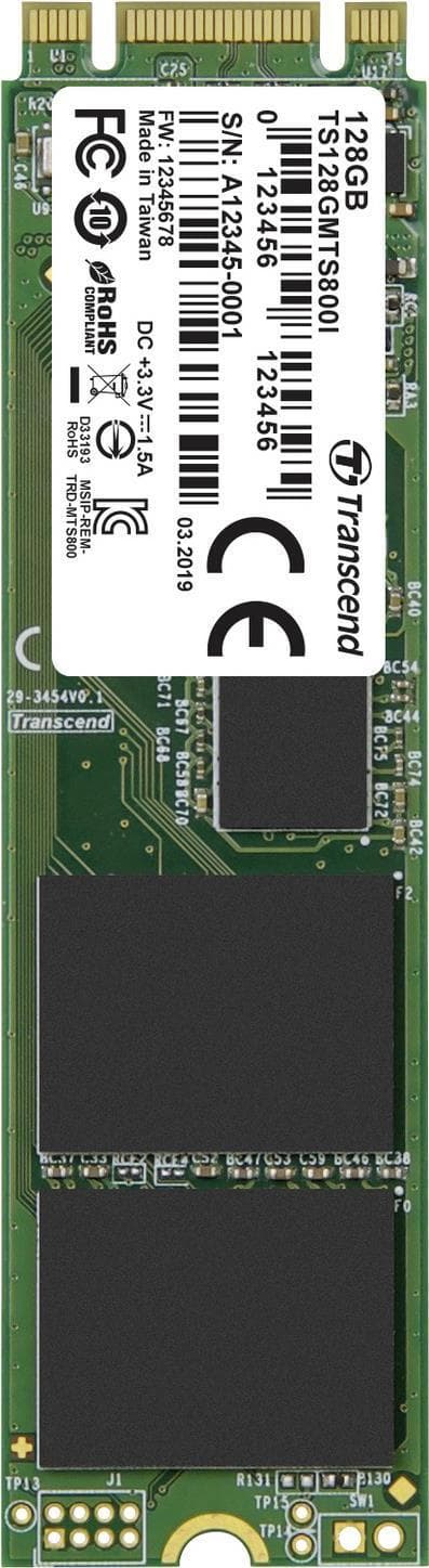 Transcend MTS800I 128GB Intern M.2 PCIe NVMe SSD 2280 SATA 6Gb/s Detail TS128GMTS800I (TS128GMTS800I)