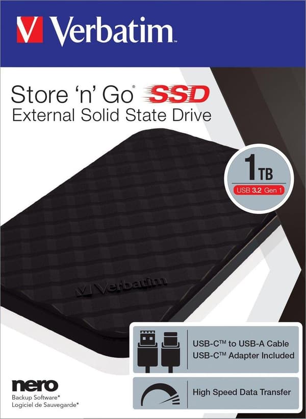 Verbatim Store n Go ekstern SSD - 1TB
