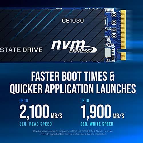 PNY CS1030 M280CS1030-2TB-RB M.2 NVMe PCIe Gen3 x4 Intern Solid State Drive (SSD)
