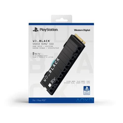 SanDisk WD BLACK SN850+KYLPÄLL FÖR PS5 2TB (WDBBKW0020BBK-WRSN)