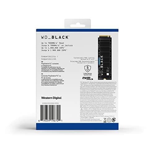 SanDisk WD BLACK SN850+KYLPÄLL FÖR PS5 2TB (WDBBKW0020BBK-WRSN)