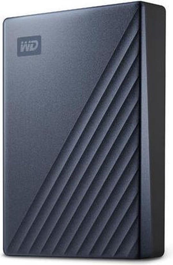 WD My Passport Ultra 4 TB extern hårddisk (2,5 tum) USB-C Blå WDBFTM0040BBL-WESN