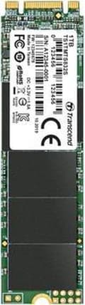 Miniatyrbild 1 av 4: Transcend 832S 1TB SATA M.2 SSD 2280 hårddisk M.2 SATA 6Gb/s Retail TS1TMTS832S