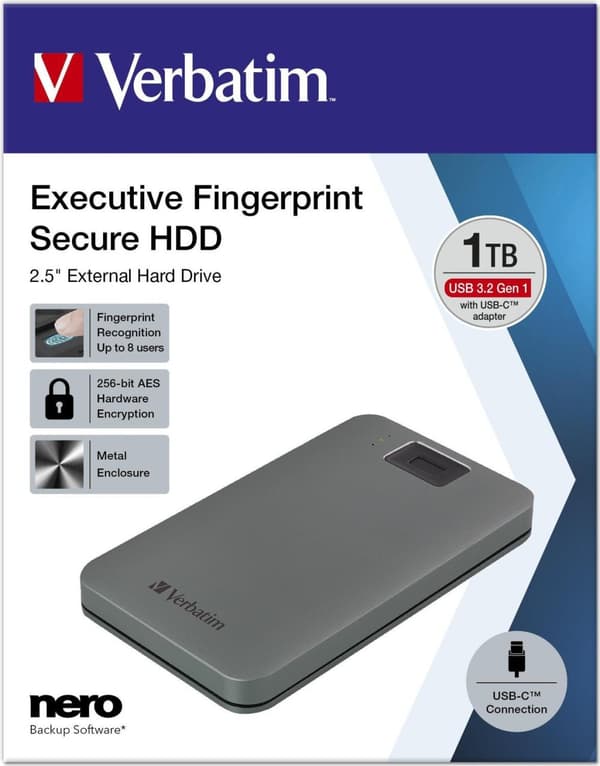 Verbatim 53652 Extern hårddisk 1000GB Grå (53652)