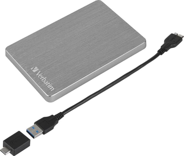 Verbatim Store 'n' Go ALU tynd mobil harddisk 2TB Space Grey