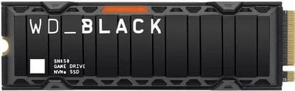 SANDISK WD BLACK SN850 NVME SSD MED HEATSINK (PCIE GEN4) 500GB (WDBAPZ5000BNC-WRSN)
