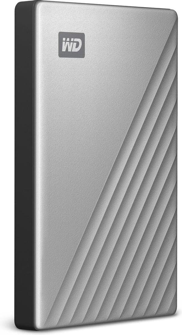 WD My Passport Ultra 1 TB Extern hårddisk (2,5 tum) USB-C Silver WDBC3C0010BSL-WESN