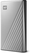Miniatyrbild 2 av 3: WD My Passport Ultra 1 TB Extern hårddisk (2,5 tum) USB-C Silver WDBC3C0010BSL-WESN