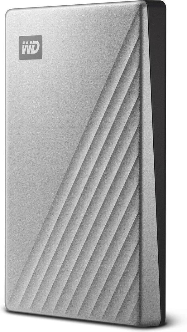 WD My Passport Ultra 1 TB Extern hårddisk (2,5 tum) USB-C Silver WDBC3C0010BSL-WESN