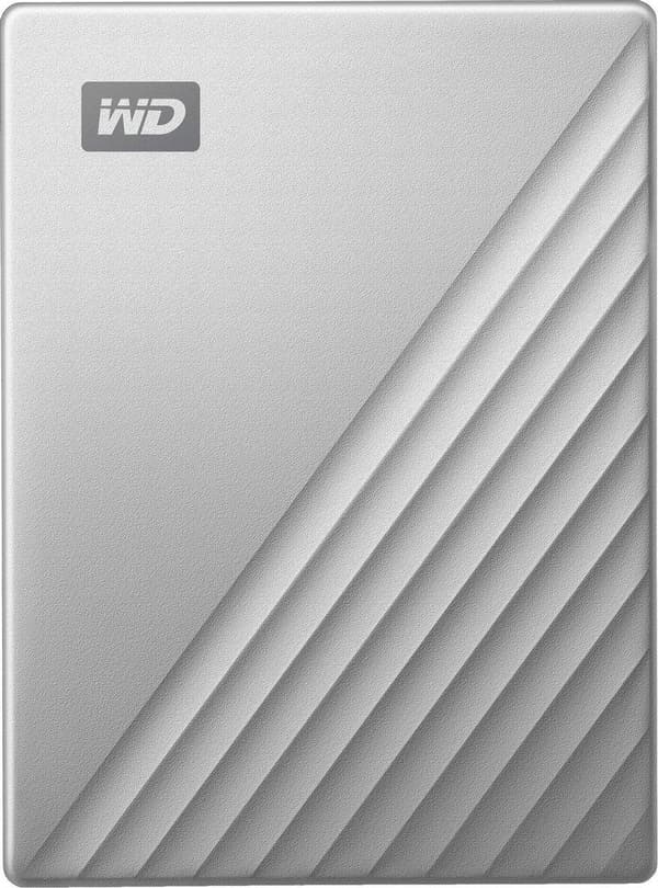 WD My Passport Ultra 1 TB Extern hårddisk (2,5 tum) USB-C Silver WDBC3C0010BSL-WESN