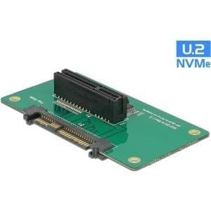 DeLOCK - Gränssnittsadapter - PCIe 3.0 - U.2 (62863) Svart, Grön