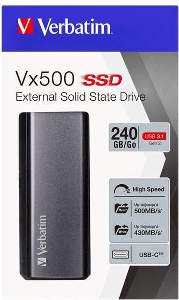 Verbatim Vx500 ekstern SSD 240GB