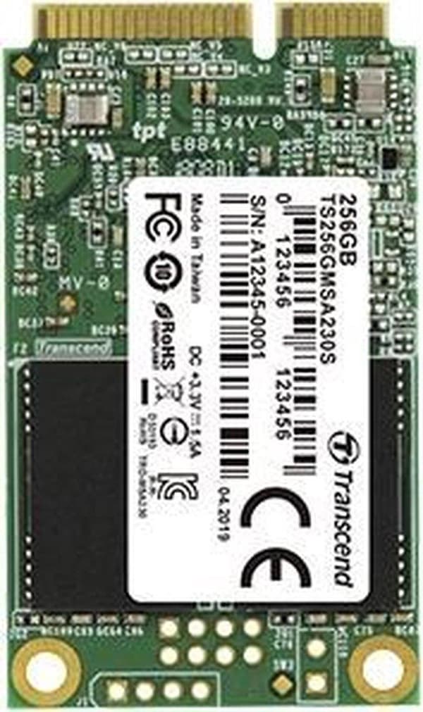 Transcend 230S mSATA SSD harddisk 256 GB mSATA