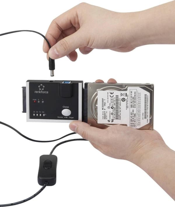 Renkforce 1-vejs Harddisk kopidrev SATA