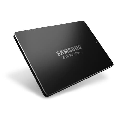 Samsung SSD PM893 1920 GB, SSD formfaktor 2,5", SSD interface SATA, Skrivehastighed 520 MB/s, Læsehastighed 550 MB/s