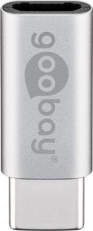 Goobay 51598 -kaapelisovitin USB C Micro-USB B Silver (51598)