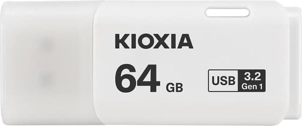 Kioxia TransMemory U301 USB-muistitikku 64 Gt USB Type-A 3.2 Gen 1 (3.1 Gen 1) Valkoinen Valkoinen
