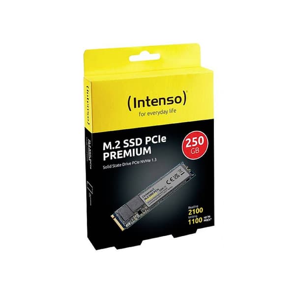 Intenso 250 GB Intern M.2 PCIe NVMe SSD Box 3835440