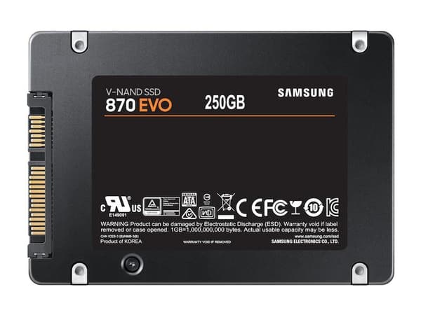 Samsung 870 EVO - 2,5" intern SSD - 250GB