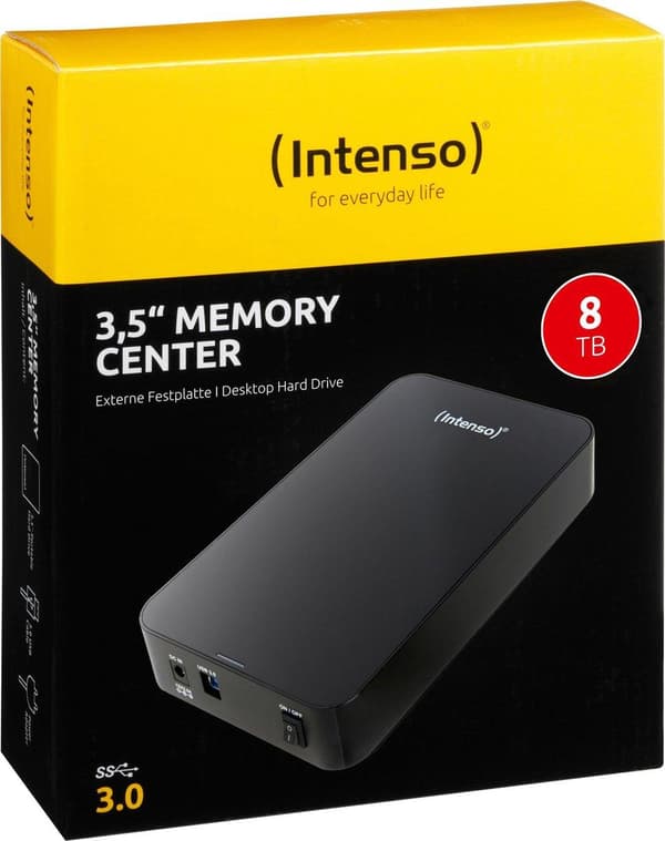 Intenso Memory Center - Extern hårddisk - 8 TB