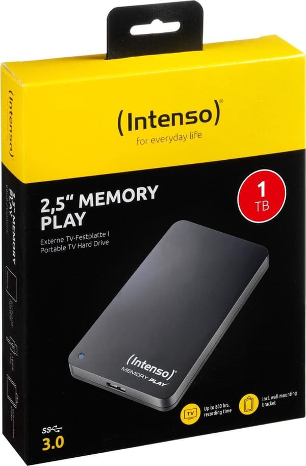 Intenso Memory Play - Extern hårddisk - 1 TB
