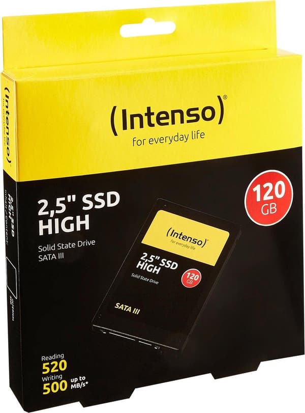 Intenso High Performance 120 Gt SSD-kiintolevy (2,5 tuumaa) SATA 6 Gb/s Vähittäismyynti 3813430