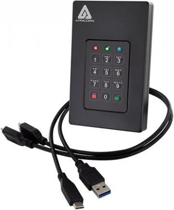 Apricorn Aegis Fortress FIPS Nivå 3 - Extern hårddisk - 1TB