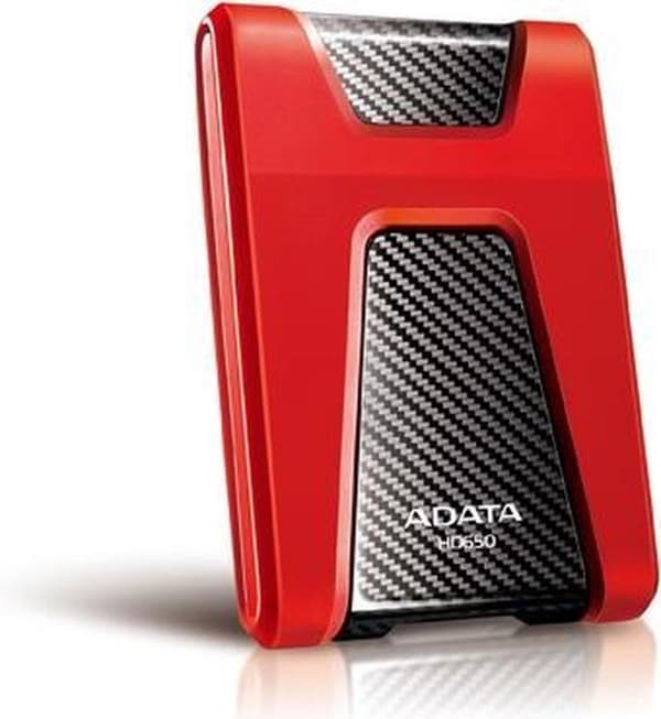 ADATA DashDrive Holdbar HD650 ekstern harddisk 1 TB Rød