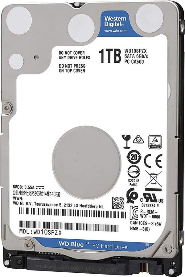 Western Digital Blue 2,5" 1000 GB Serial ATA III