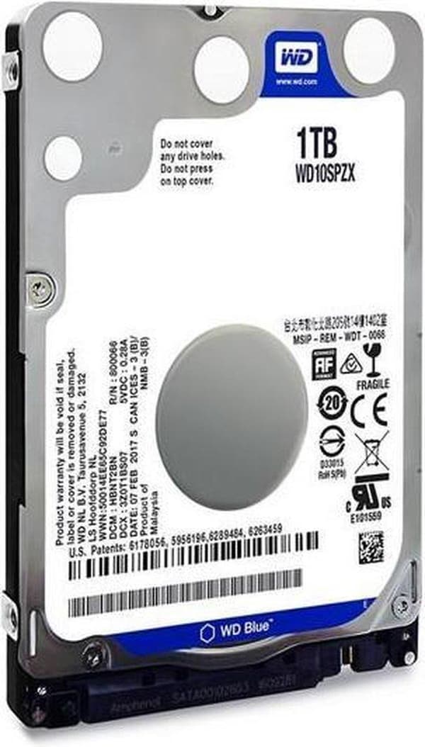 Western Digital Blue 2,5" 1000 GB Serial ATA III