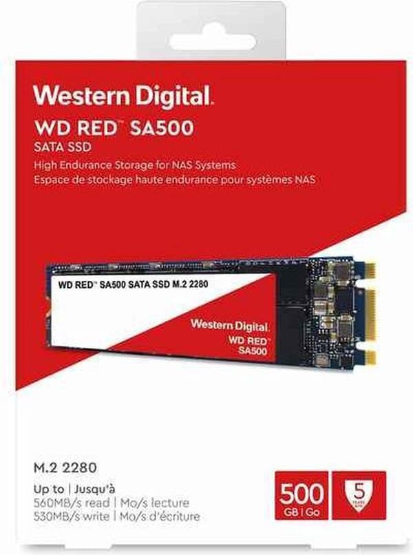 Western Digital Red SA500 M.2 500 GB Serial ATA III 3D NAND