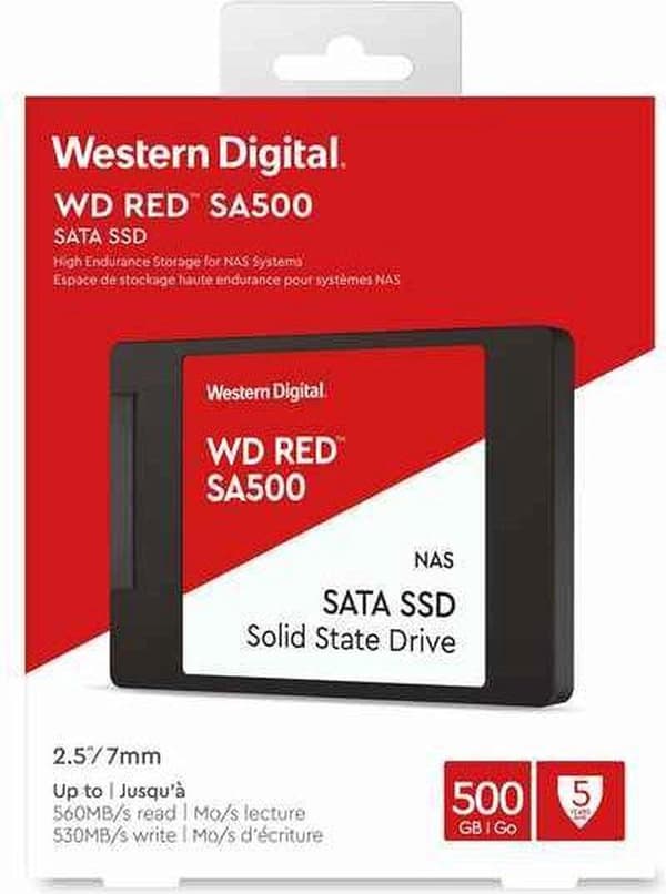 Western Digital Red SA500 2,5" 500 GB Serial ATA III 3D NAND