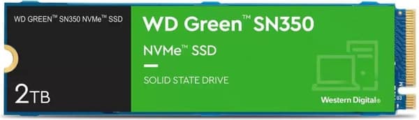 Western Digital Green WDS200T3G0C intern solid state-enhet M.2 2000 GB PCI Express QLC NVMe