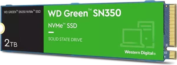 Western Digital Green WDS200T3G0C intern solid state-enhet M.2 2000 GB PCI Express QLC NVMe