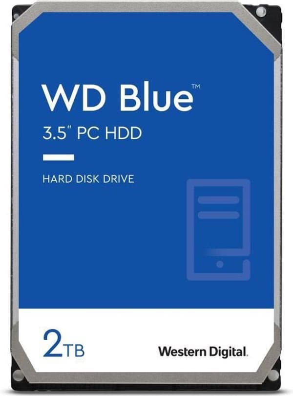 Western Digital Blue 3,5" 2000 GB seriell ATA