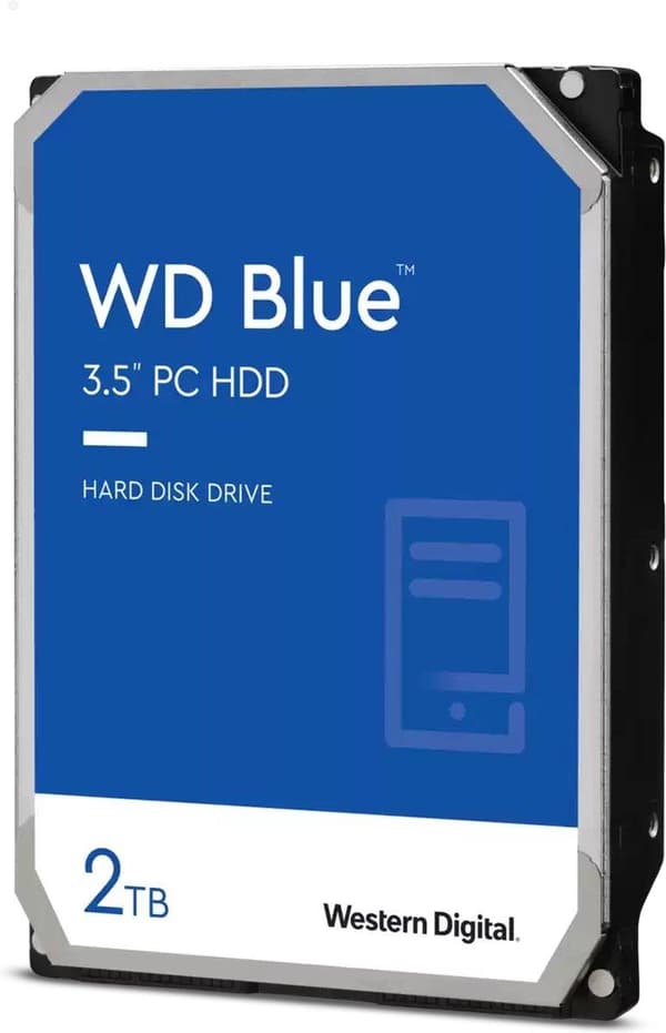Western Digital Blue 3,5" 2000 GB seriell ATA