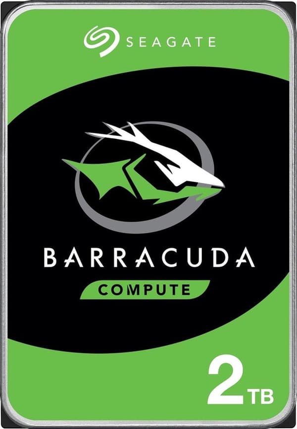 Seagate BarraCuda intern hårddisk 2 TB 5400 RPM 128 MB 2,5" Serial ATA III (ST2000LM015)