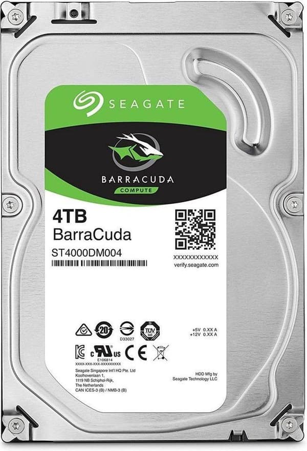 Seagate Barracuda ST4000DM004 intern hårddisk 3,5" 4000 GB Serial ATA III