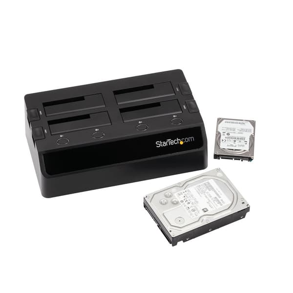 Startech USB 3.0 til 4-Bay HDD Dock med UASP og blæsere